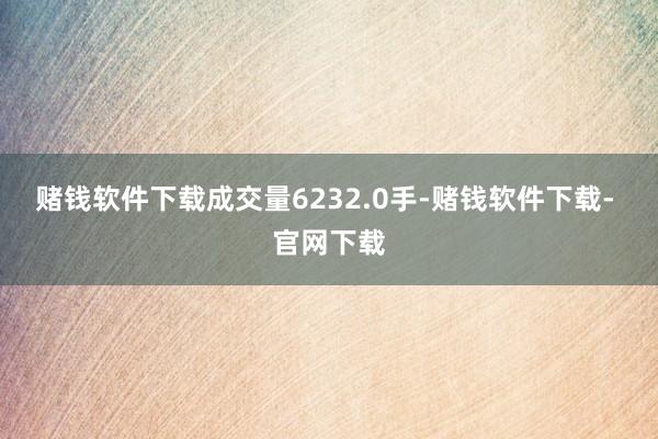 赌钱软件下载成交量6232.0手-赌钱软件下载- 官网下载