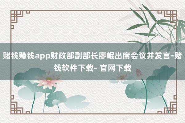 赌钱赚钱app财政部副部长廖岷出席会议并发言-赌钱软件下载- 官网下载